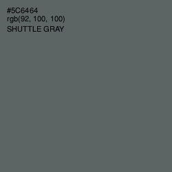 #5C6464 - Shuttle Gray Color Image